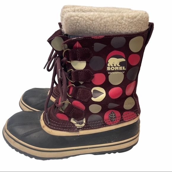 Sorel Women's Size 8 Purple Winter Faux Fur Lined Winter Boots NL1557-207 - Picture 10 of 15